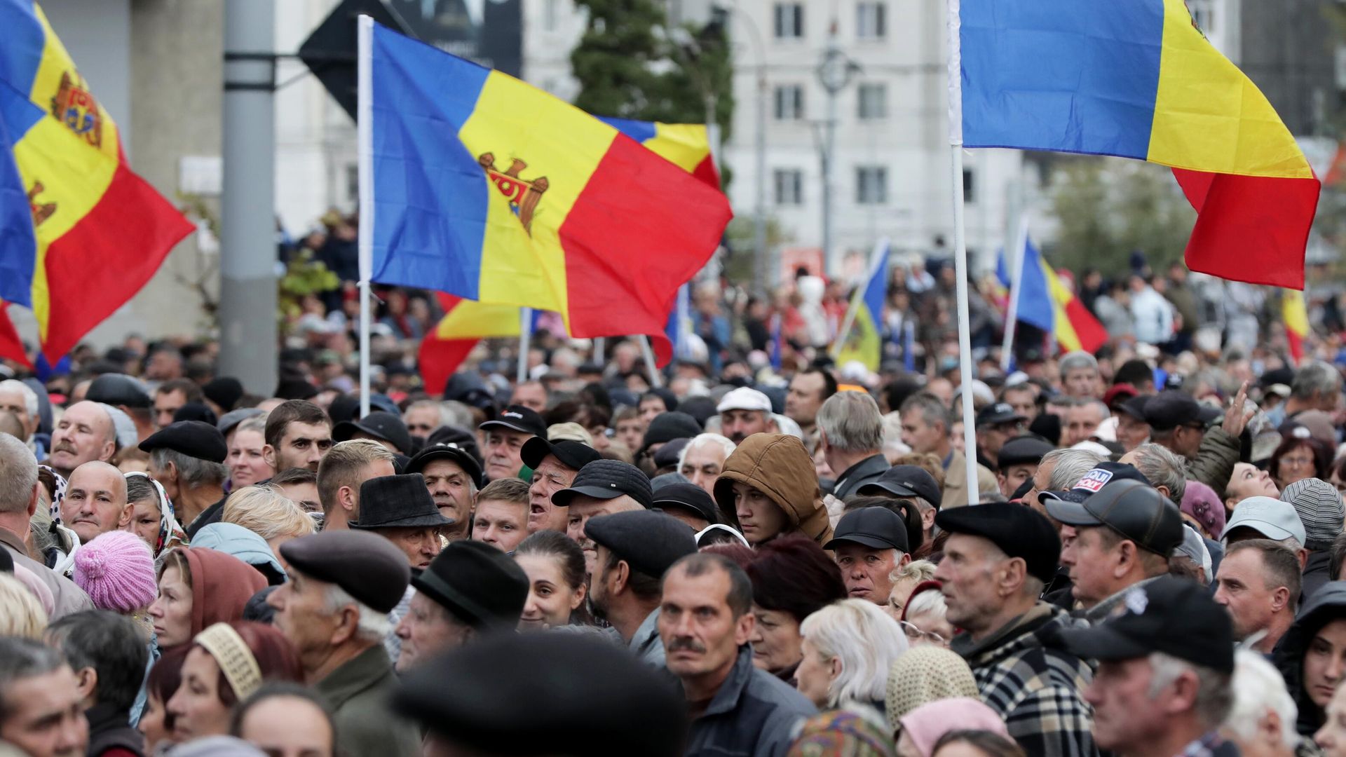 Участники акции протеста оппозиции в Кишиневе Участники акции протеста оппозиции в Кишиневе - РИА Новости, 1920, 06.11.2022