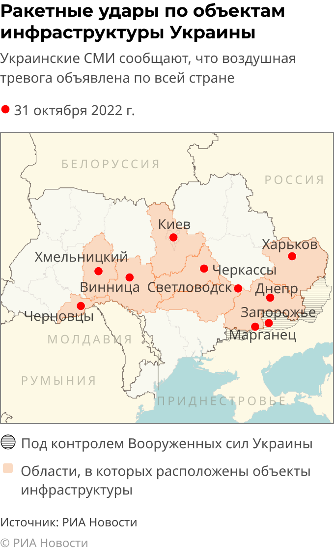 Удары по объектам инфраструктуры Украины Удары по объектам инфраструктуры Украины