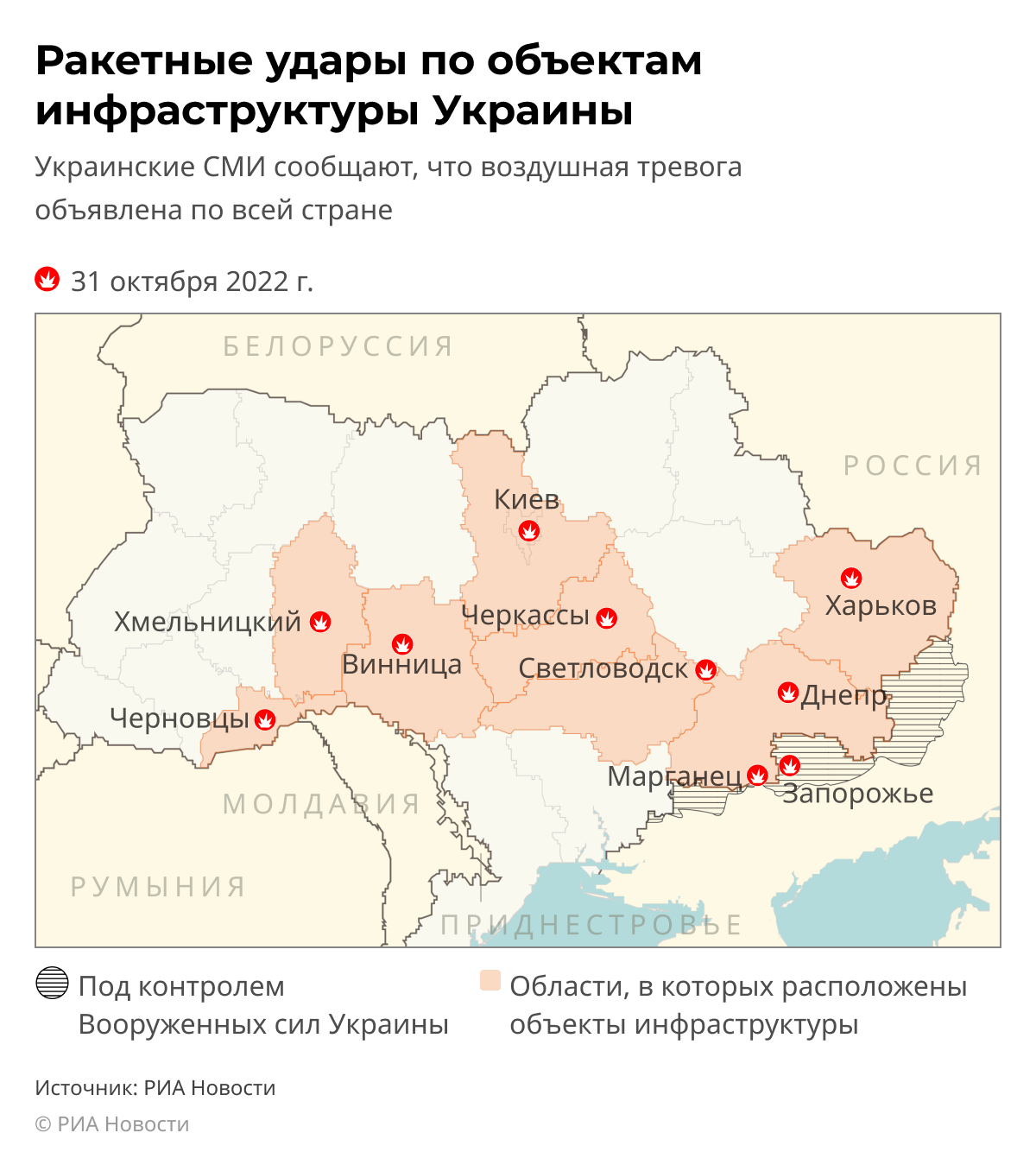 Удары по объектам инфраструктуры Украины Удары по объектам инфраструктуры Украины
