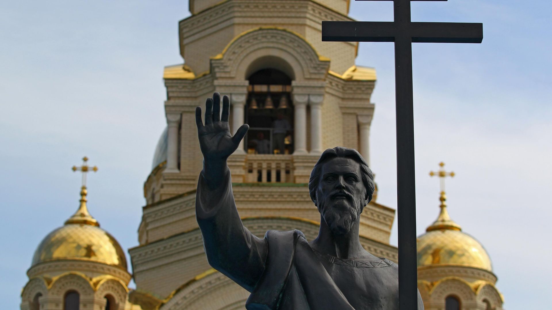 Памятник Святому Апостолу Андрею Первозванному Памятник Святому Апостолу Андрею Первозванному - РИА Новости, 1920, 27.04.2024