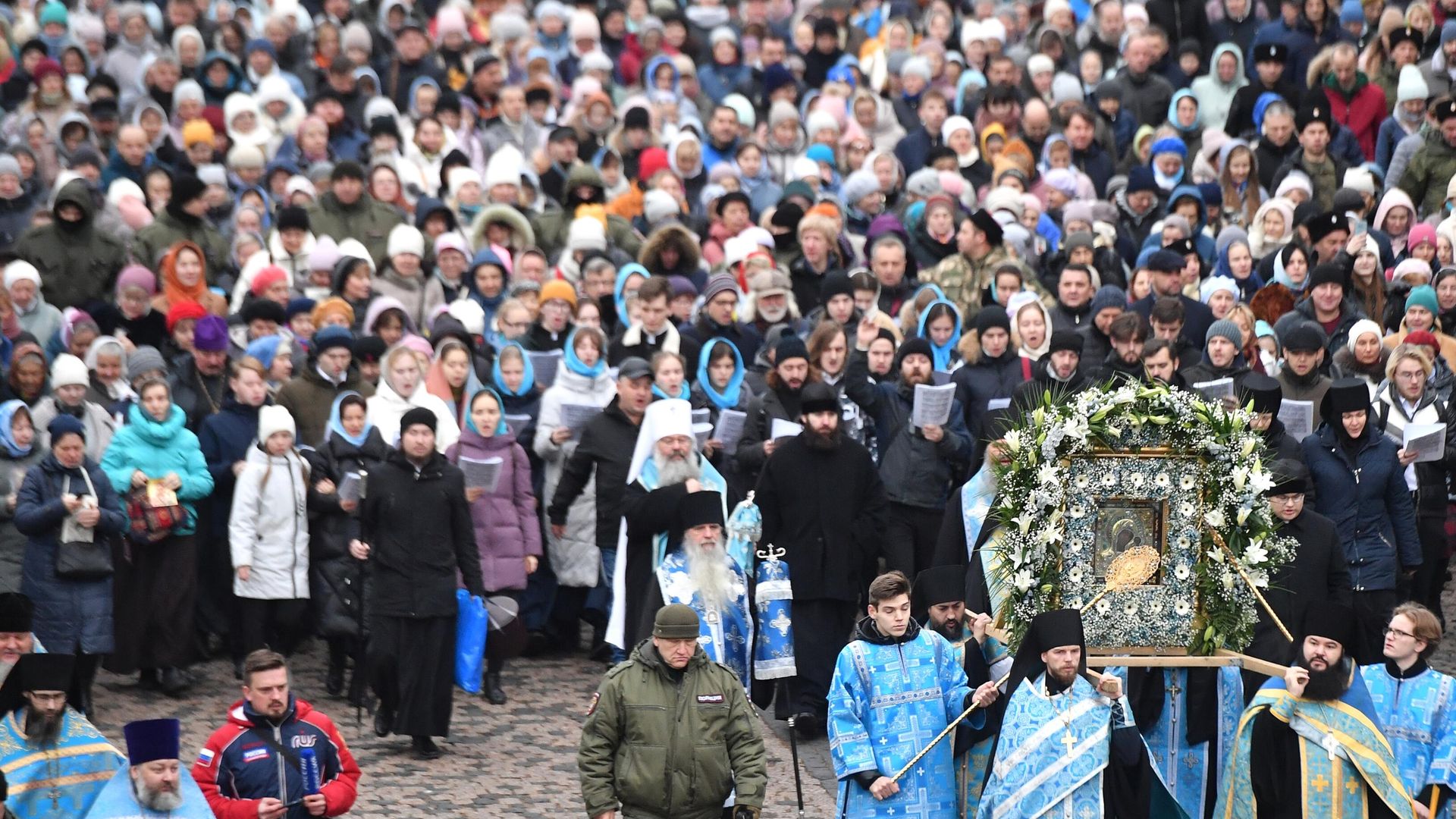 Всероссийский крестный ход в честь праздника Казанской иконы Божией Матери - РИА Новости, 1920, 01.12.2022