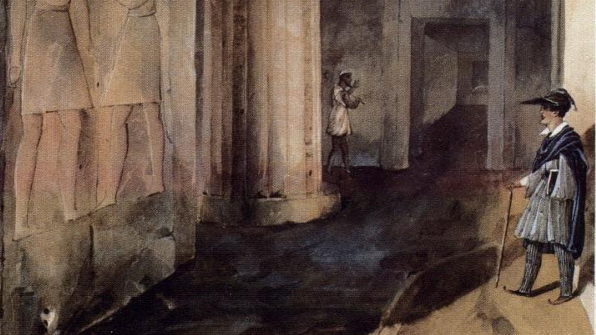 Ефимов Д.Е. Внутренность второго храма в Калабшихе (в Нубии). 1835 - 1837 гг. Ефимов Д.Е. Внутренность второго храма в Калабшихе (в Нубии). 1835 - 1837 гг. - РИА Новости, 1920, 11.11.2022