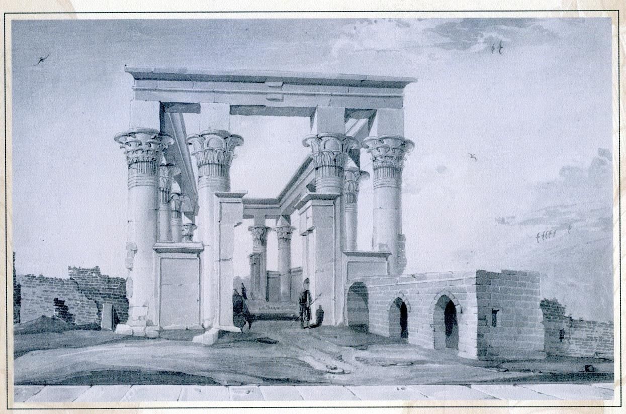 Ефимов Д.Е. Вид одного из храмов на острове Филе (в Нубии). 1835 г. Ефимов Д.Е. Вид одного из храмов на острове Филе (в Нубии). 1835 г. - РИА Новости, 1920, 10.11.2022