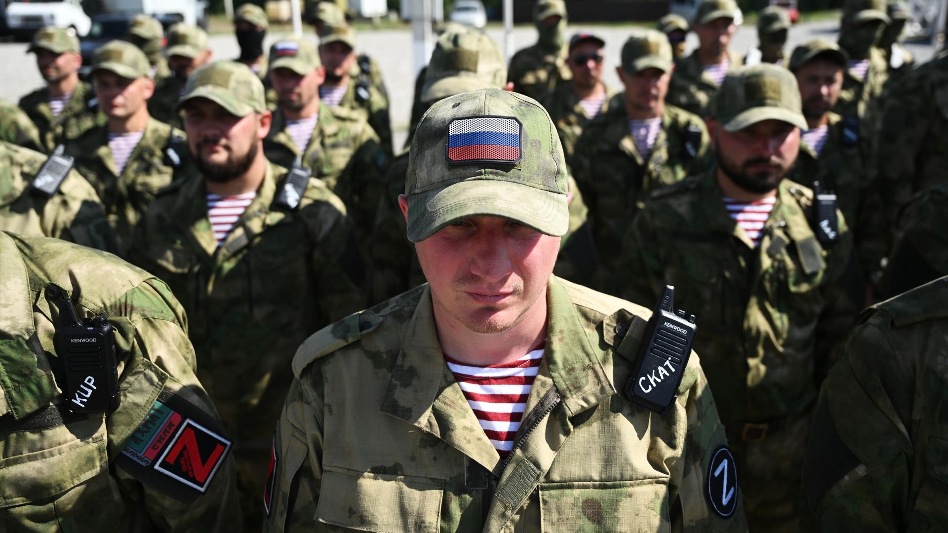 Добровольцы, которых готовят к отправке на Украину, в Российском университете спецназа в Гудермесе - РИА Новости, 1920, 11.11.2022