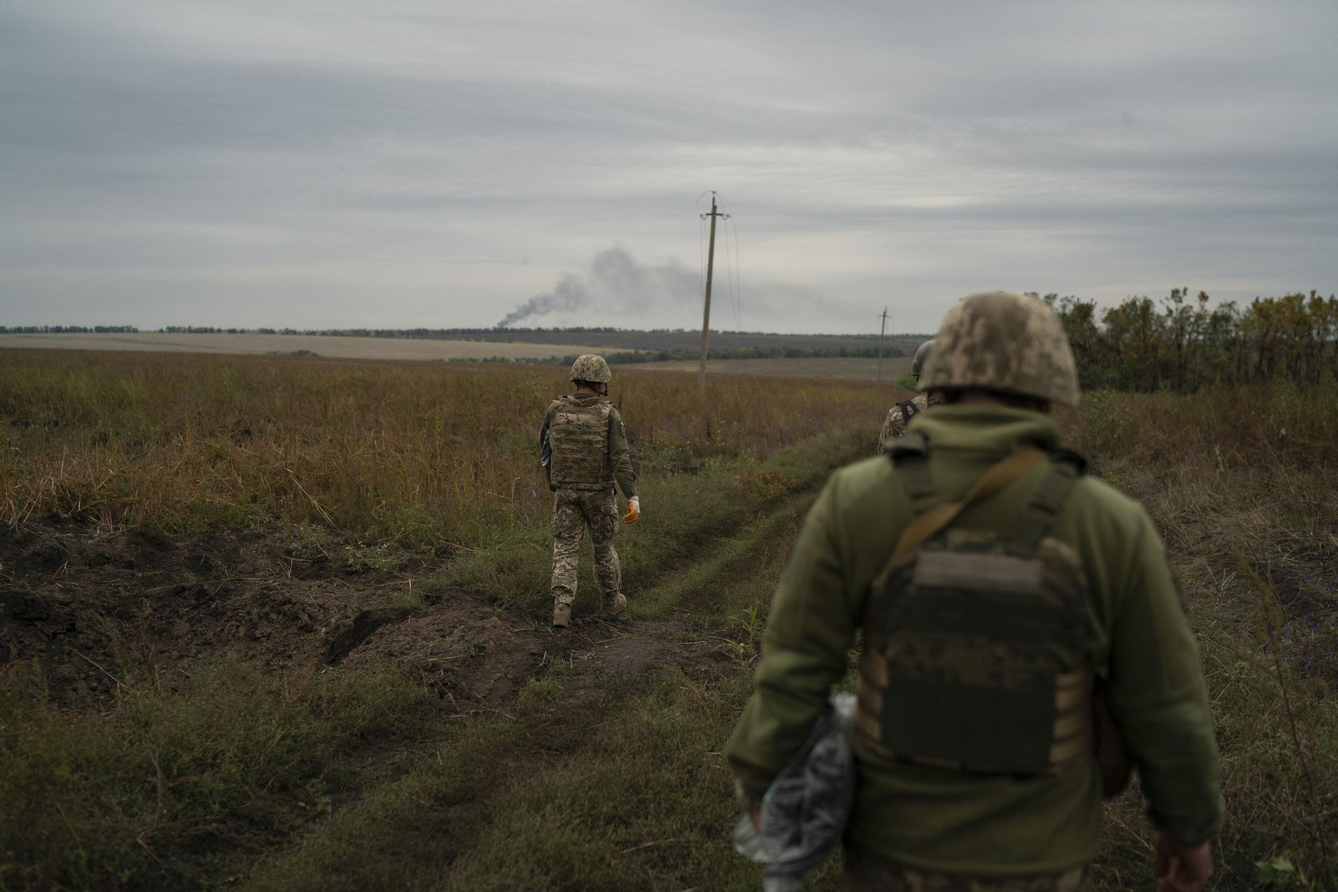 Украинские солдаты ищут тела погибших военнослужащих ВСУ Украинские солдаты ищут тела погибших военнослужащих ВСУ - РИА Новости, 1920, 24.08.2023