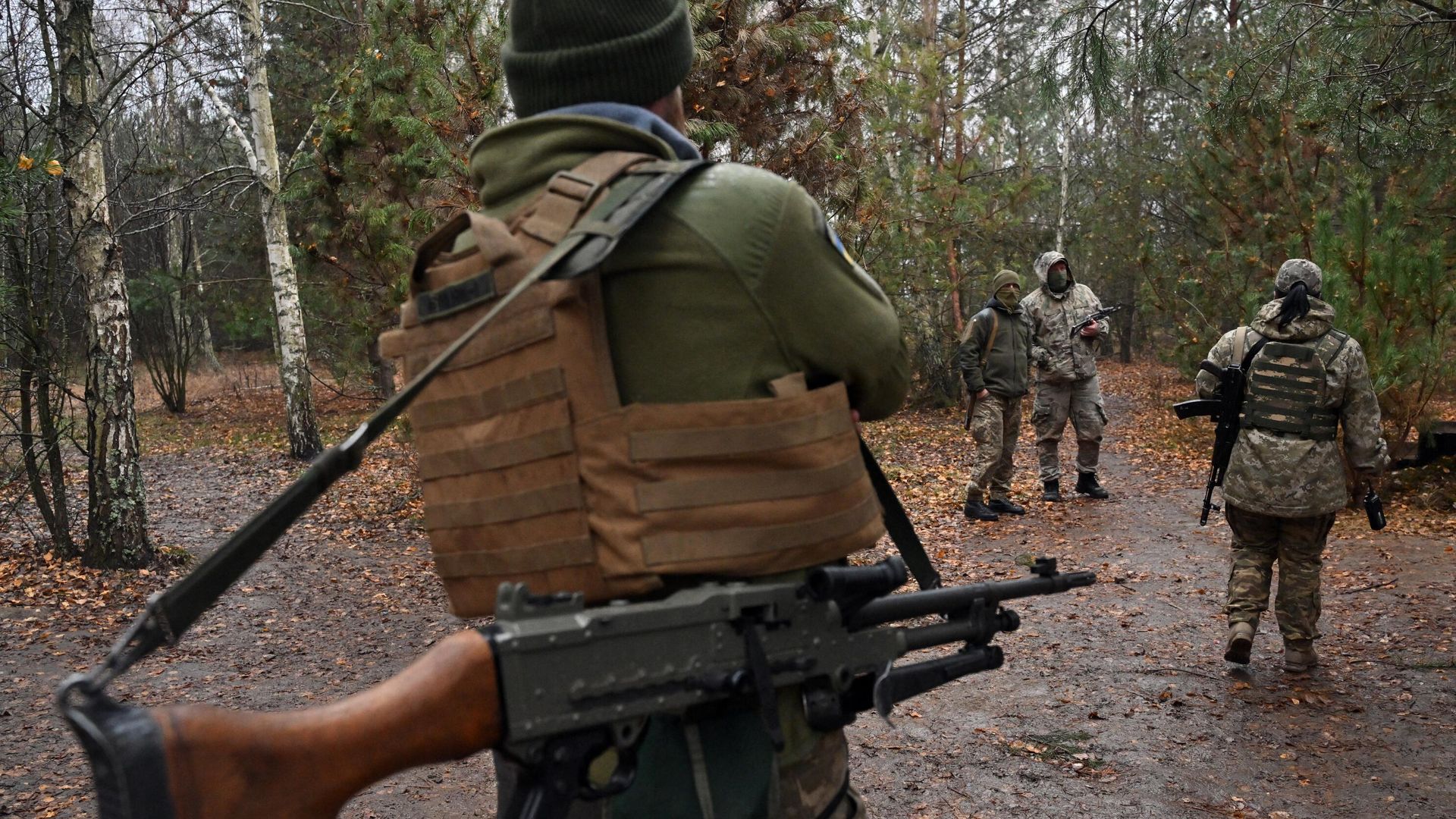 Украинские пограничники на границе с Белоруссией Украинские пограничники на границе с Белоруссией - РИА Новости, 1920, 12.11.2022