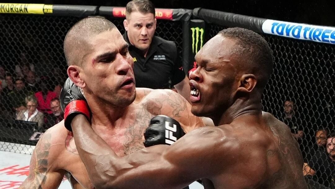 Эпизод боя Перейры против Адесаньи на UFC 281 Эпизод боя Перейры против Адесаньи на UFC 281 - РИА Новости, 1920, 18.12.2022