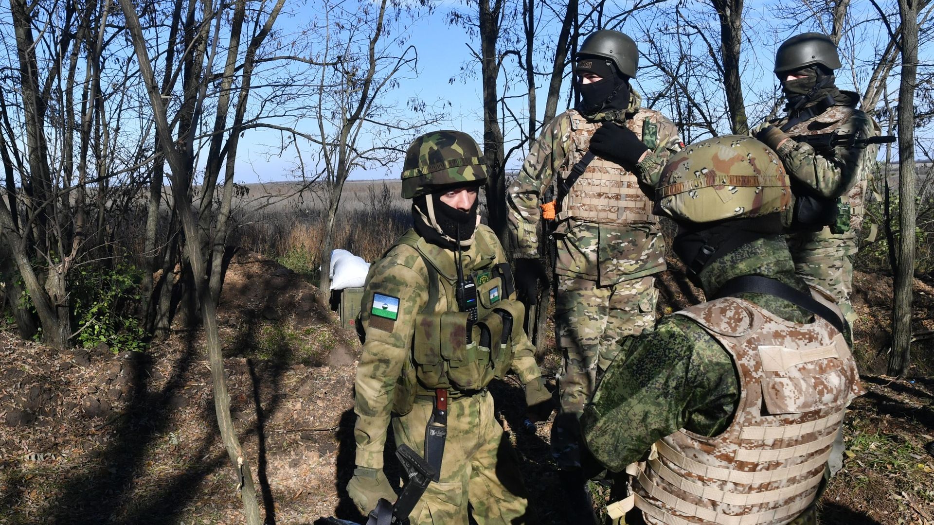 Военнослужащие ЮВО на позициях на Запорожском направлении Военнослужащие ЮВО на позициях на Запорожском направлении - РИА Новости, 1920, 17.11.2022