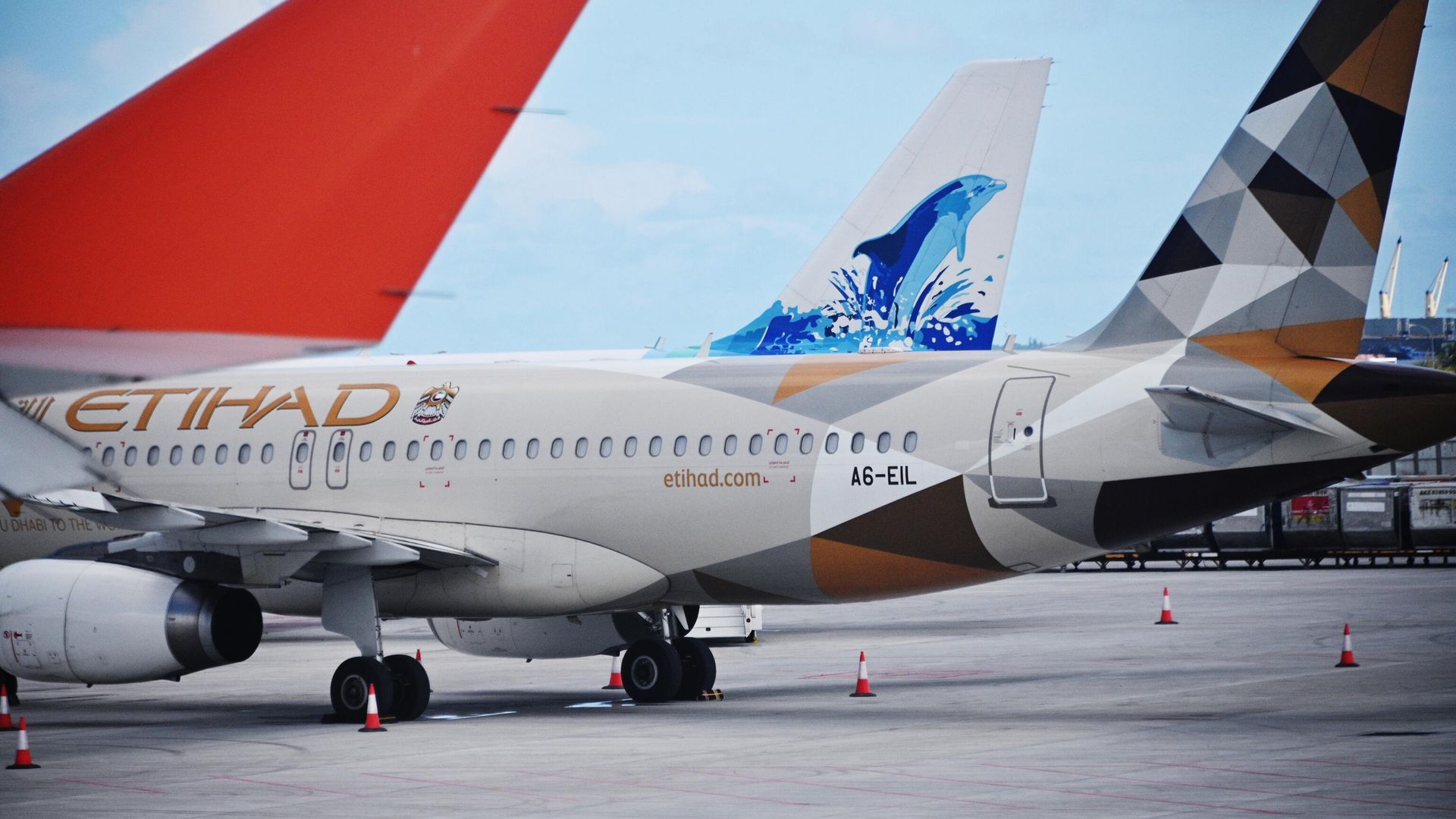 Самолет Airbus A320 авиакомпании Etihad Airways в аэропорту Мале Самолет Airbus A320 авиакомпании Etihad Airways в аэропорту Мале - РИА Новости, 1920, 07.03.2026
