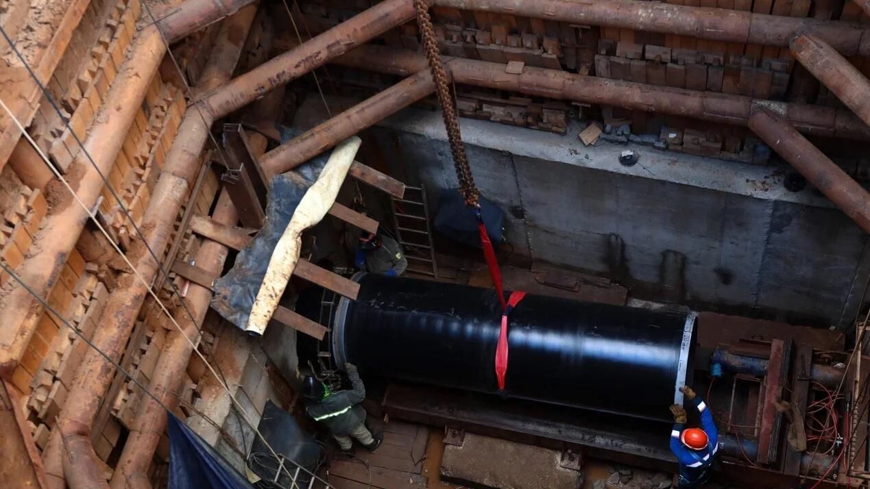 Строительство газопровода среднего давления Строительство газопровода среднего давления - РИА Новости, 1920, 22.11.2022