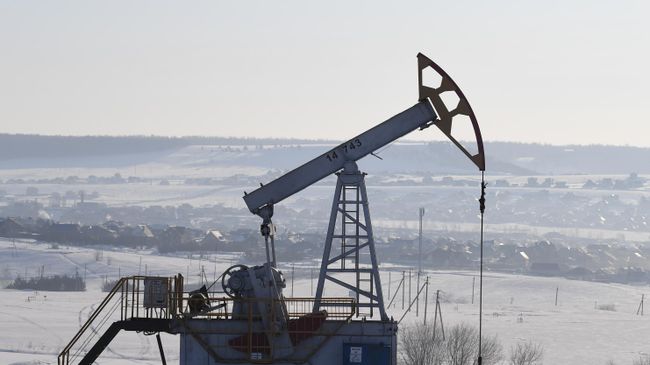 Нефтяная качалка в Альметьевском районе Республики Татарстан
