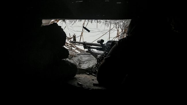 Военнослужащий морской пехоты  в зоне спецоперации