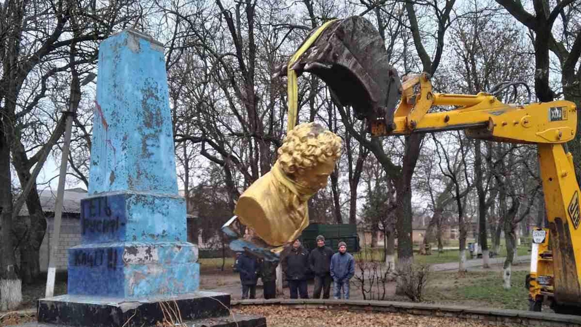 Демонтаж памятника Пушкину в городе Ананьев Одесской области Украины - РИА Новости, 1920, 27.02.2024