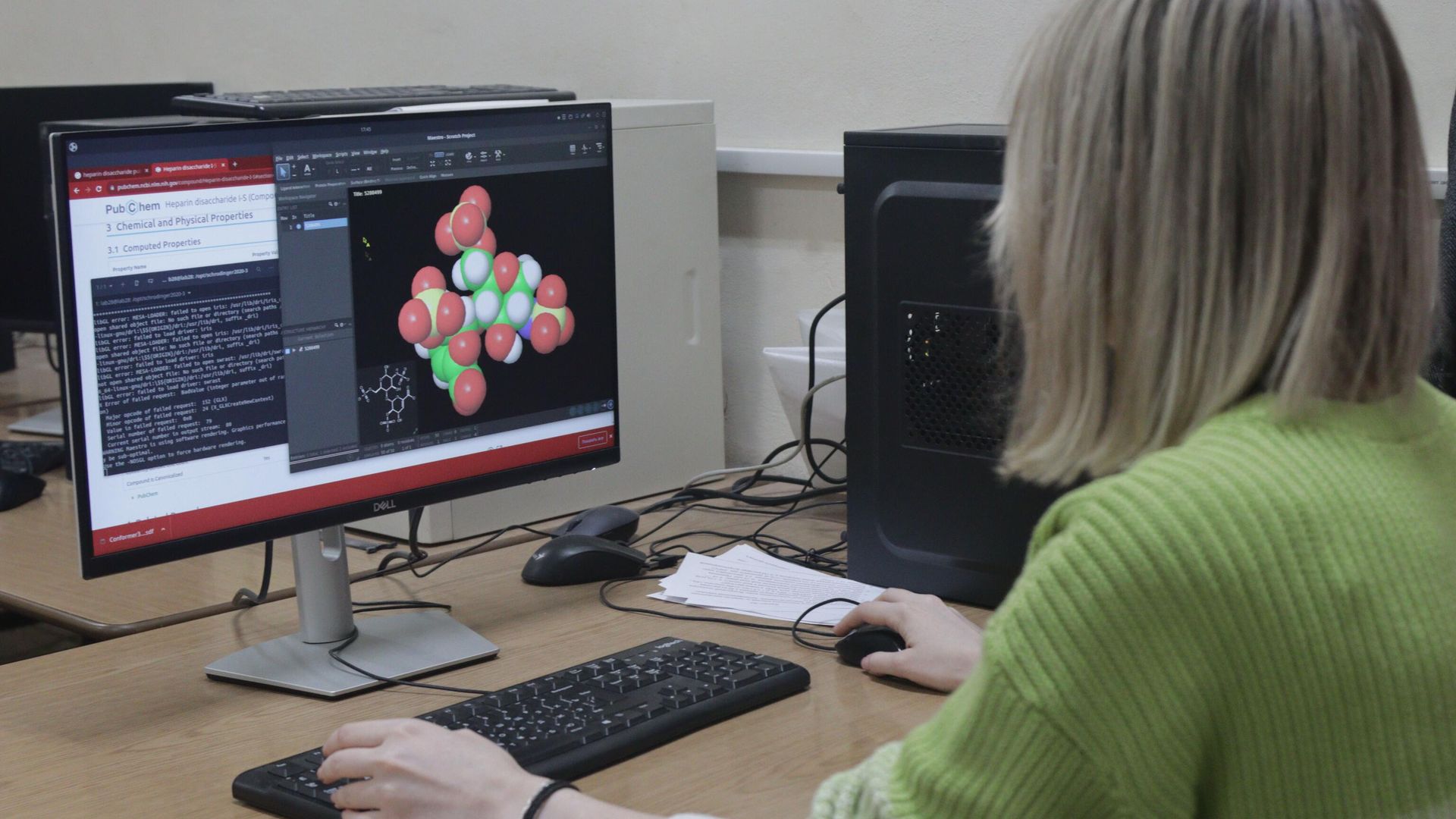 Визуализация 3D структуры дисахаридного звена гепарина Визуализация 3D структуры дисахаридного звена гепарина - РИА Новости, 1920, 05.12.2022