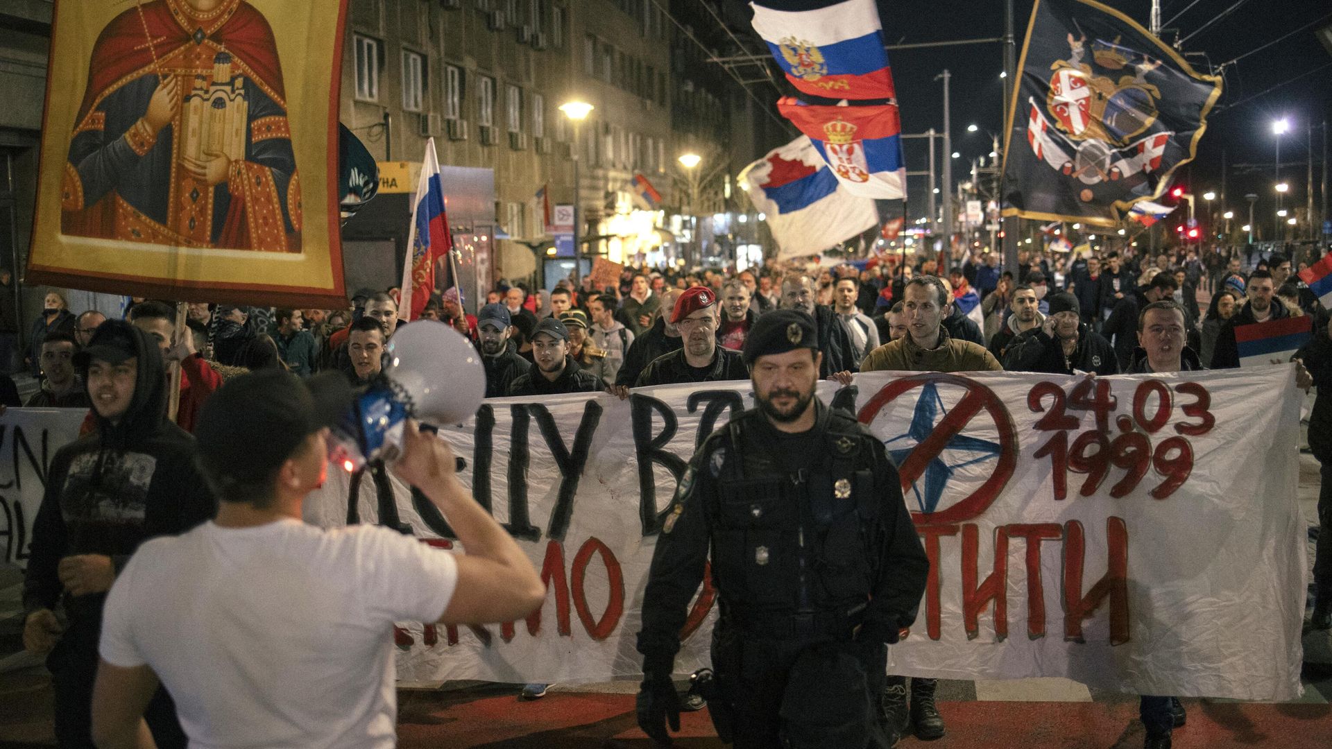 Митинг в поддержку России в Белграде Митинг в поддержку России в Белграде - РИА Новости, 1920, 05.12.2022