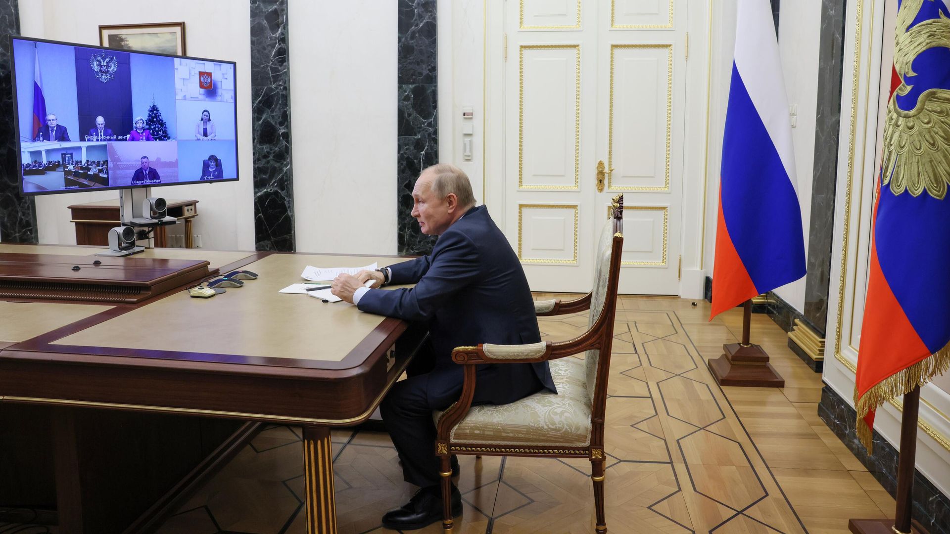 Президент РФ Владимир Путин проводит в режиме видеоконференции ежегодное заседание Совета по развитию гражданского общества и правам человека Президент РФ Владимир Путин проводит в режиме видеоконференции ежегодное заседание Совета по развитию гражданского общества и правам человека - РИА Новости, 1920, 07.11.2024