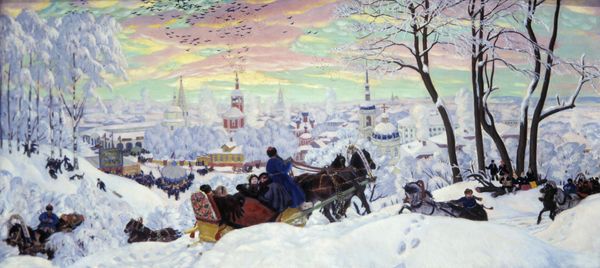 Репродукция картины Бориса Кустодиева Масленица. Холст, масло, 1916 год Репродукция картины Бориса Кустодиева Масленица. Холст, масло, 1916 год