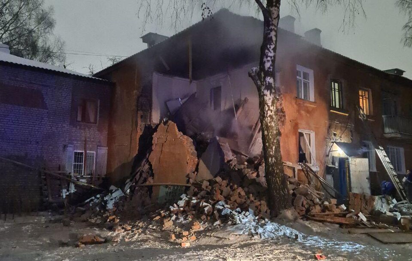 Место взрыва газа в жилом доме в Рязани Место взрыва газа в жилом доме в Рязани