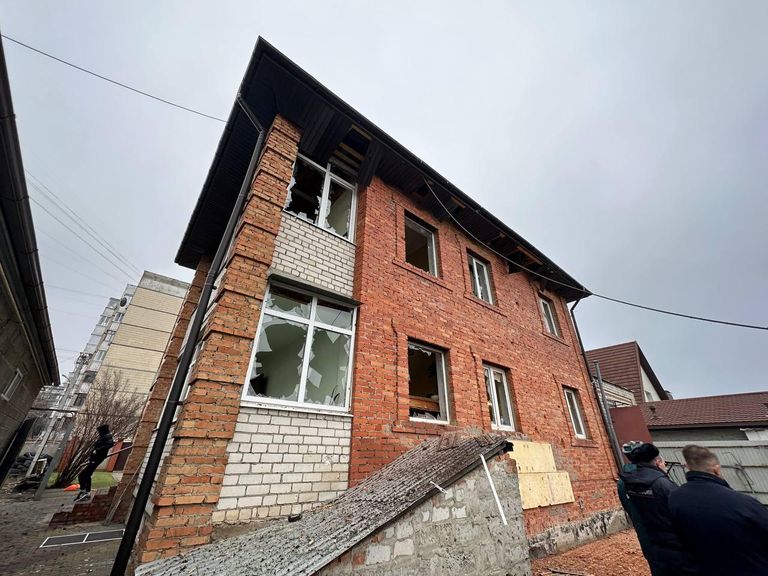 Последствия взрывов над Белгородской областью Последствия взрывов над Белгородской областью