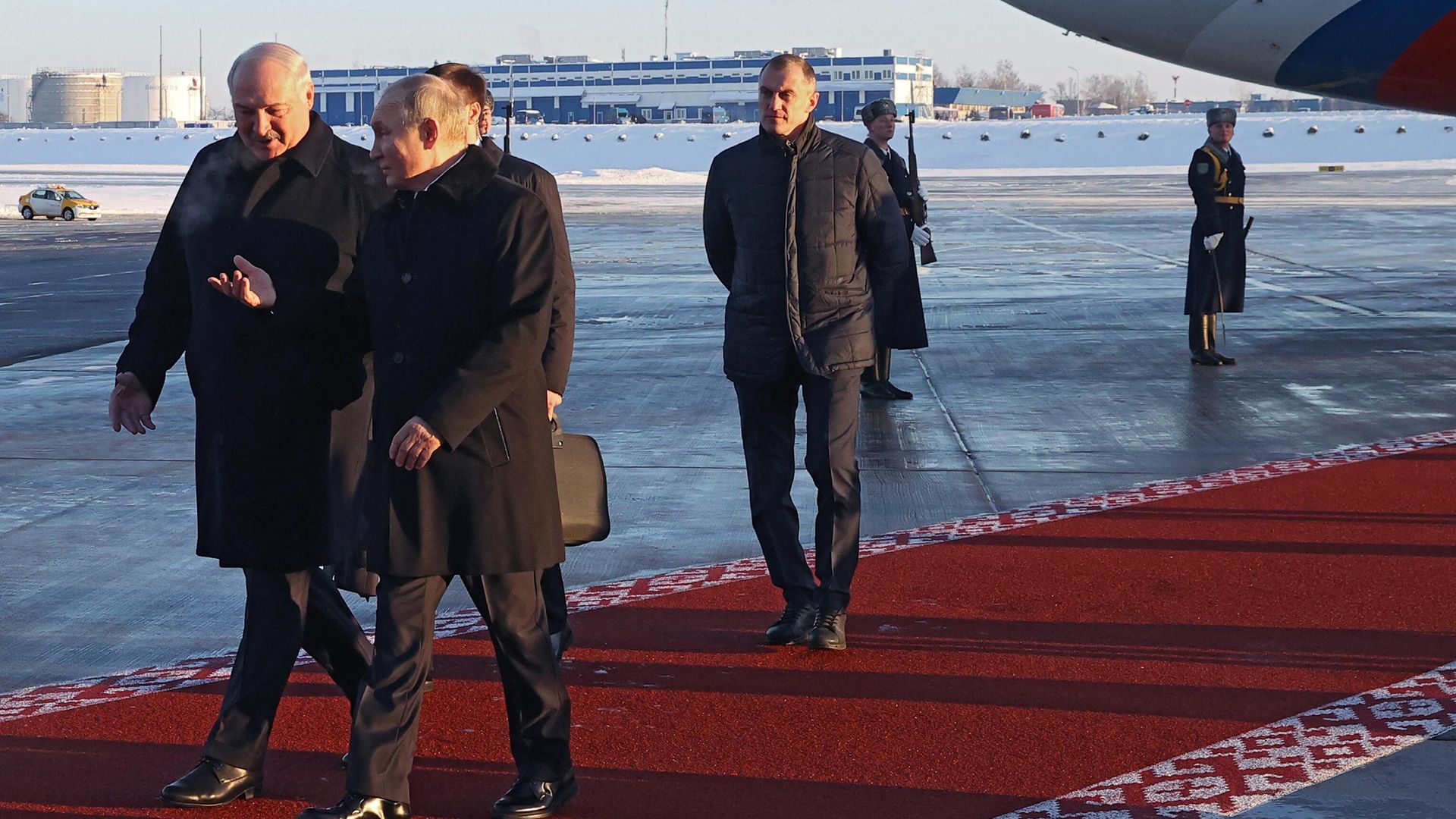 Президент РФ Владимир Путин и президент Белоруссии Александр Лукашенко Президент РФ Владимир Путин и президент Белоруссии Александр Лукашенко - РИА Новости, 1920, 19.12.2022