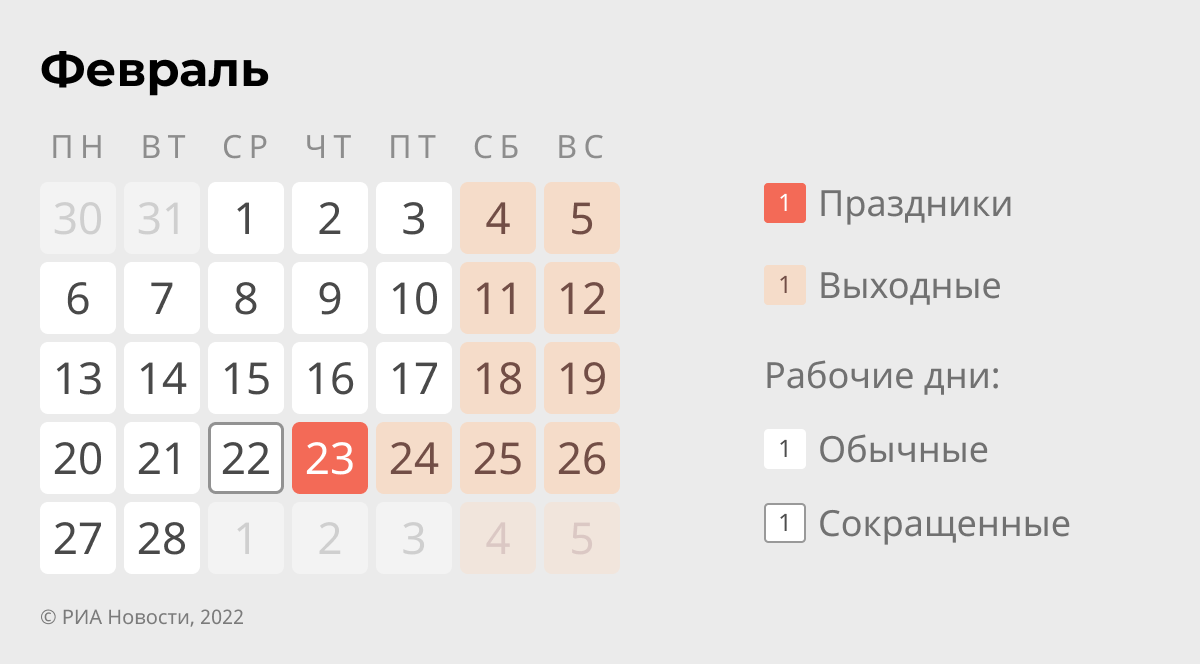 Календарь на 2023 год. Февраль Календарь на 2023 год. Февраль