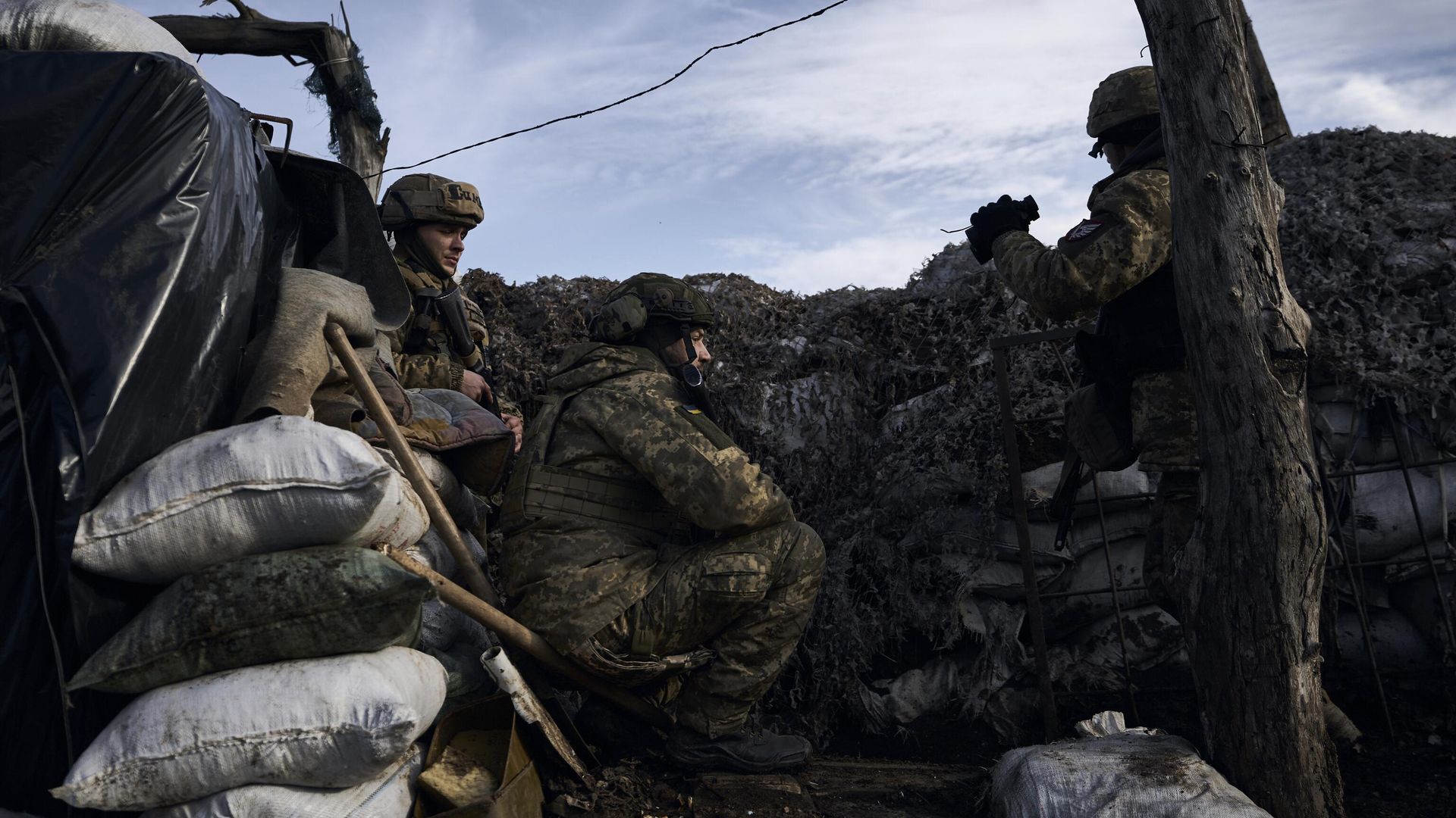 Украинские военные под Марьинкой Украинские военные под Марьинкой - РИА Новости, 1920, 07.01.2023