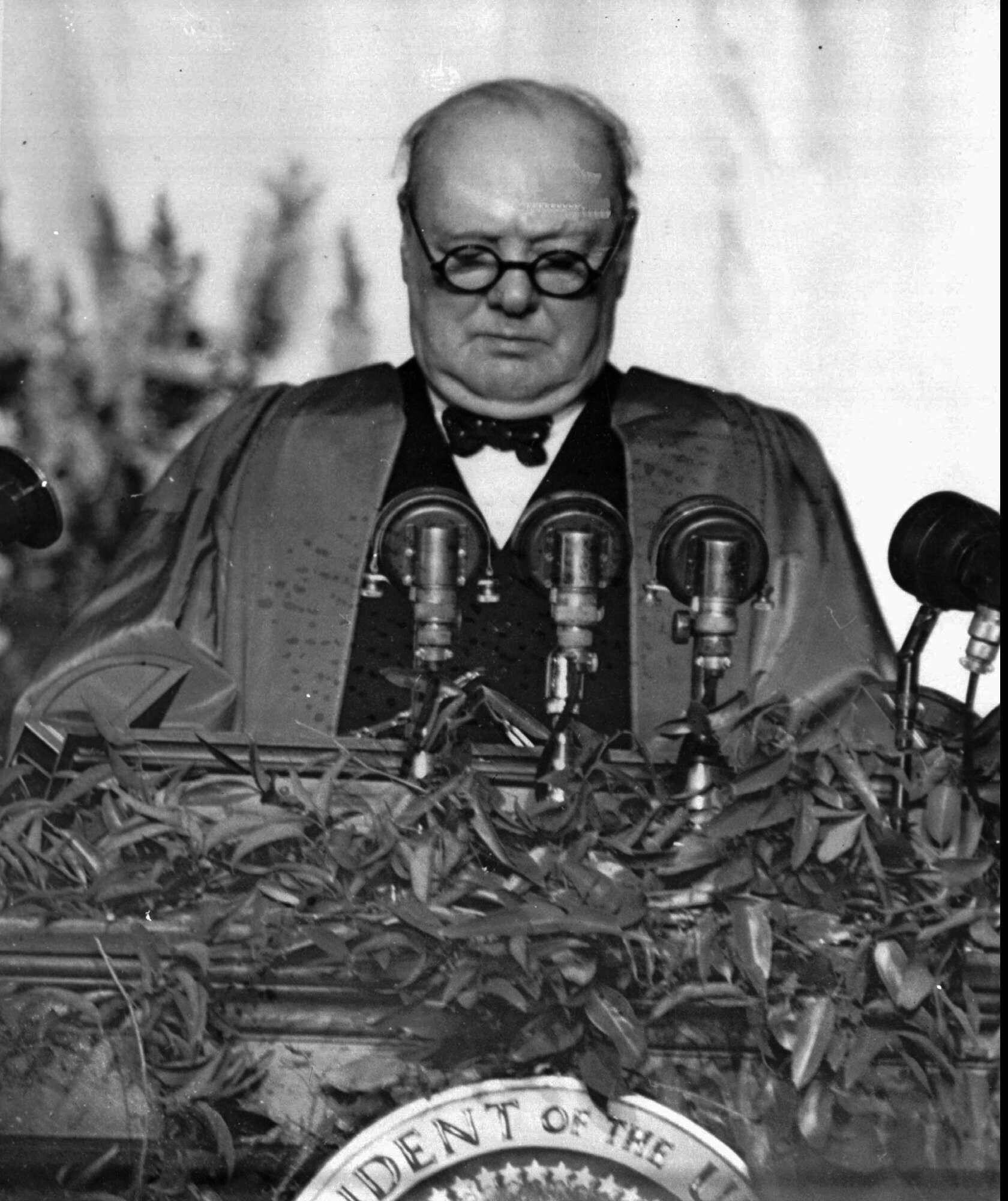 Фултонская речь Уинстона Черчилля. 5 марта 1946 года Фултонская речь Уинстона Черчилля. 5 марта 1946 года - РИА Новости, 1920, 10.02.2026
