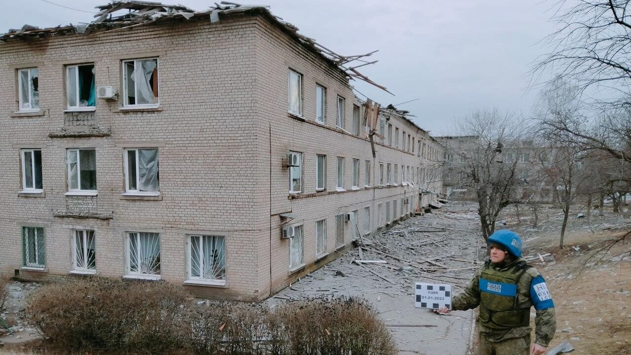 Последствия обстрела Первомайска со стороны ВСУ - РИА Новости, 1920, 01.01.2023