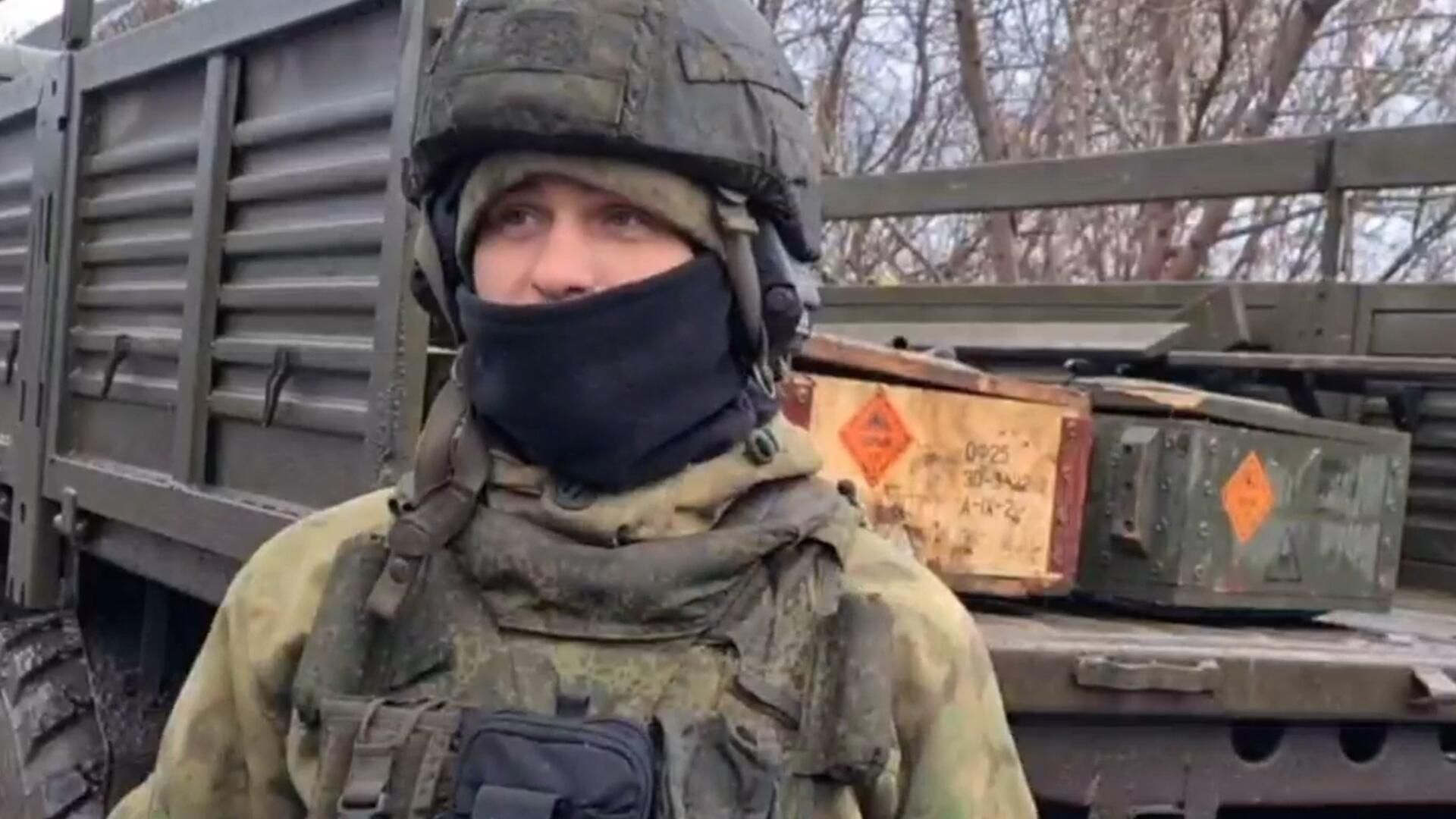 С их стороны, конечно же, нет. Российский боец рассказал о несоблюдении Киевом перемирия С их стороны, конечно же, нет. Российский боец рассказал о несоблюдении Киевом перемирия - РИА Новости, 1920, 06.01.2023