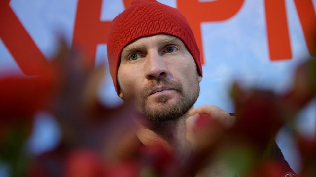 Олимпийский чемпион по фигурному катанию Роман Костомаров на встрече с исполнителями главных ролей и создателями ледового мюзикла Кармен