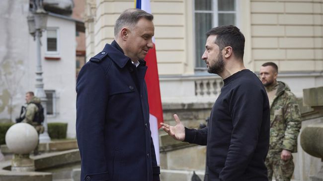 Президент Украины Владимир Зеленский и президент Польши Анджей Дуда