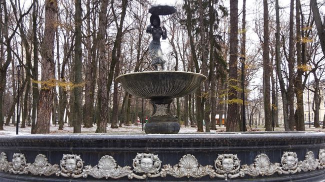 Фонтан в Центральном парке - этой чаше примерно 200 лет