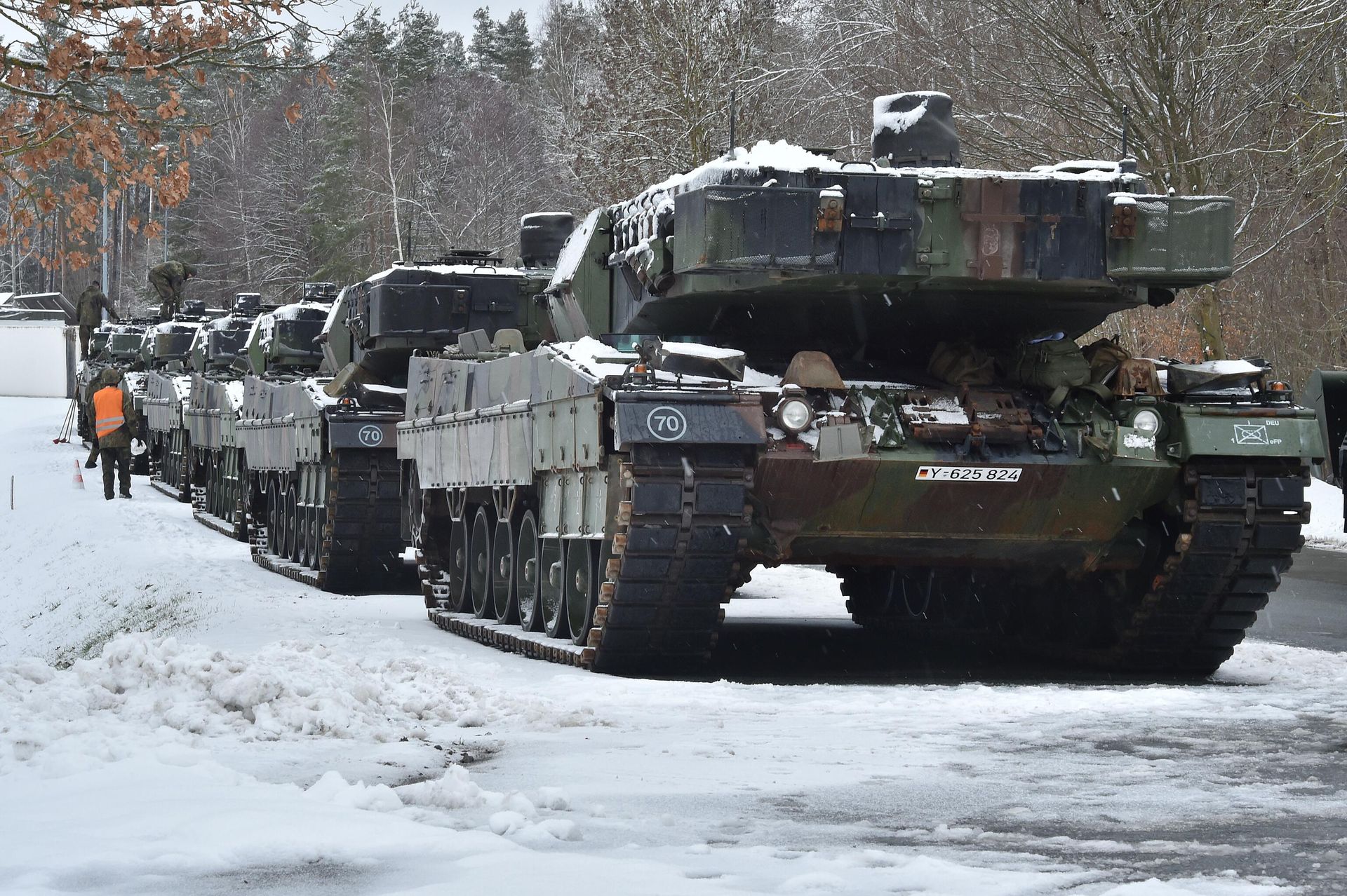 Немецкие танки Leopard 2 Немецкие танки Leopard 2 - РИА Новости, 1920, 25.01.2023