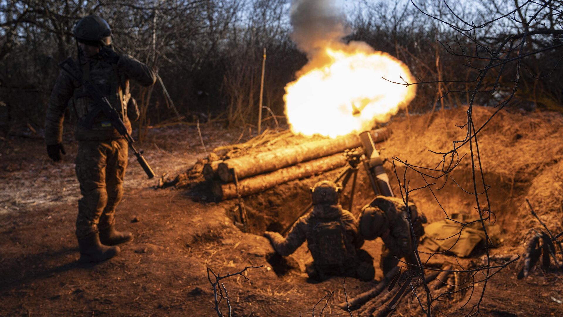 Украинские военные под Артемовском (Бахмутом) Украинские военные под Артемовском (Бахмутом) - РИА Новости, 1920, 08.01.2025