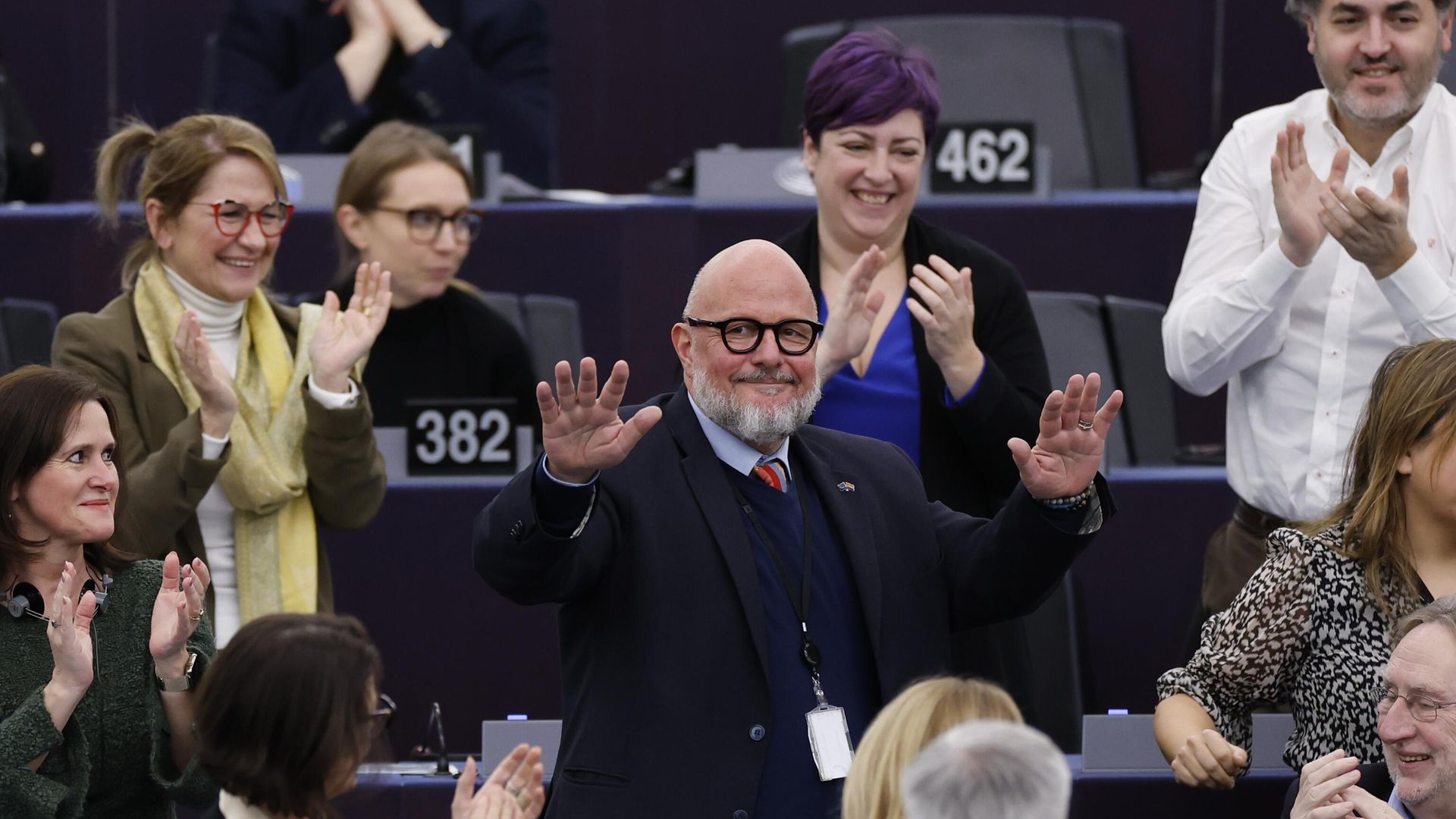 Марк Ангель после избрания его вице-президентом Европейского парламента Марк Ангель после избрания его вице-президентом Европейского парламента - РИА Новости, 1920, 18.01.2023
