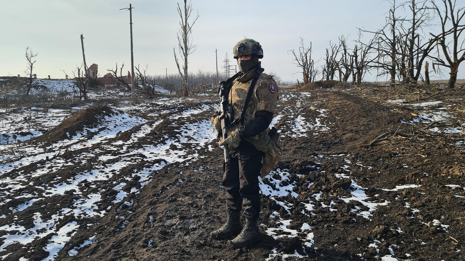 Боец группы Вагнер в Артемовске в ДНР - РИА Новости, 1920, 21.01.2023