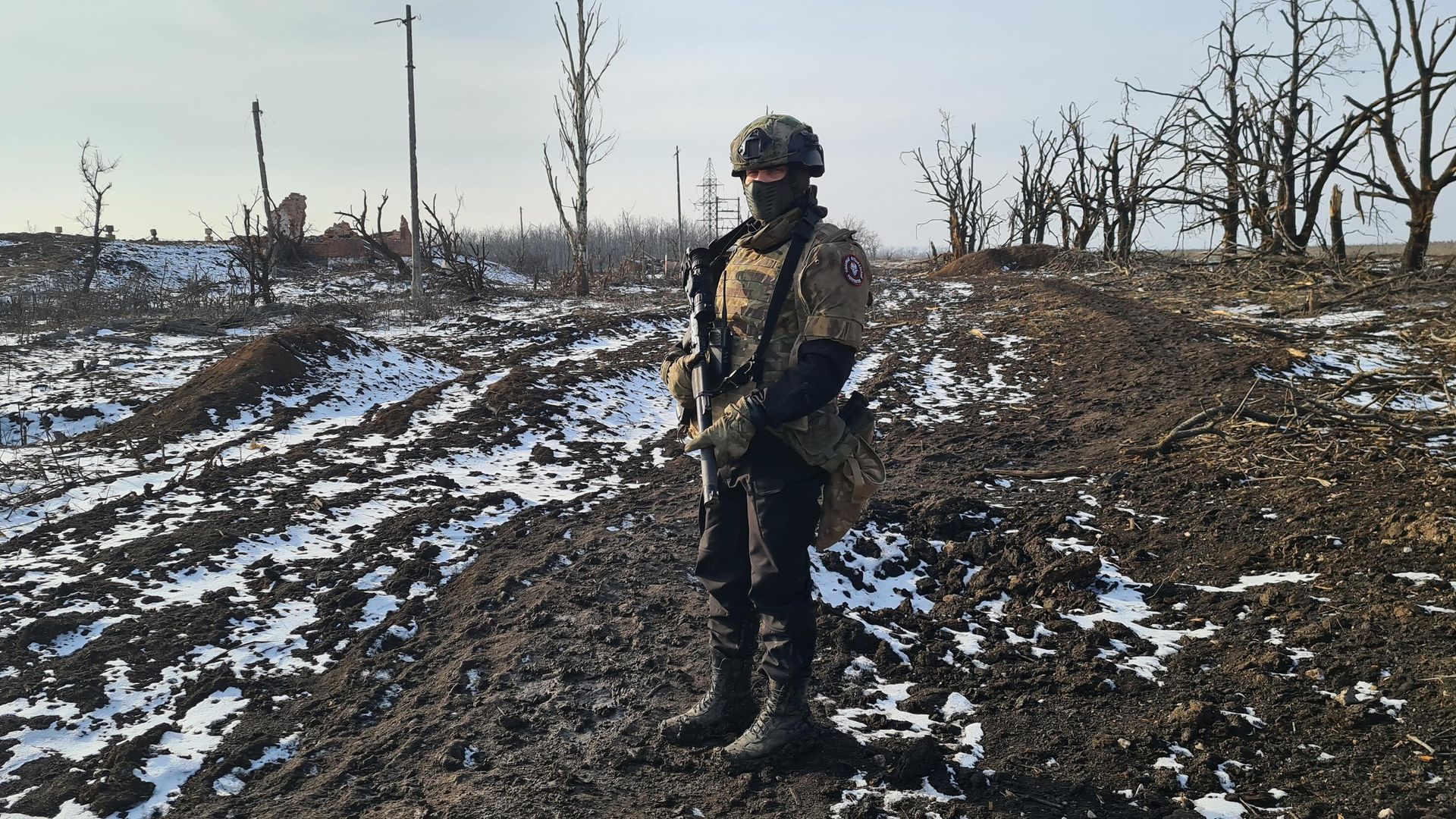 Боец группы Вагнер в Артемовске в ДНР - РИА Новости, 1920, 24.01.2023