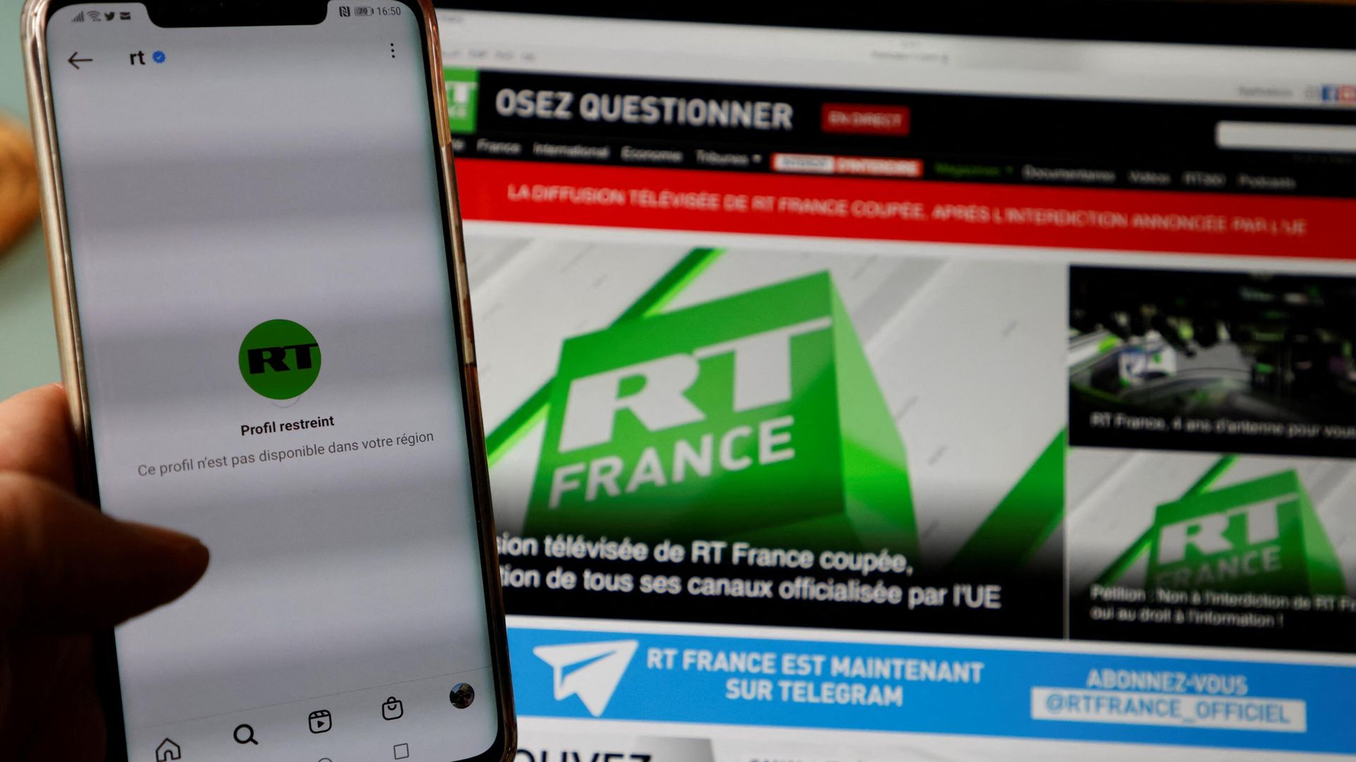 Сеть RT France отключена по решению Европейского союза Сеть RT France отключена по решению Европейского союза - РИА Новости, 1920, 21.01.2023