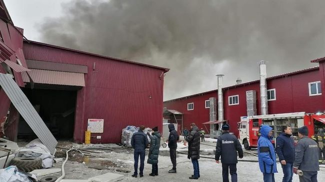 Пожар в нежилом здании в городском округе Шатура