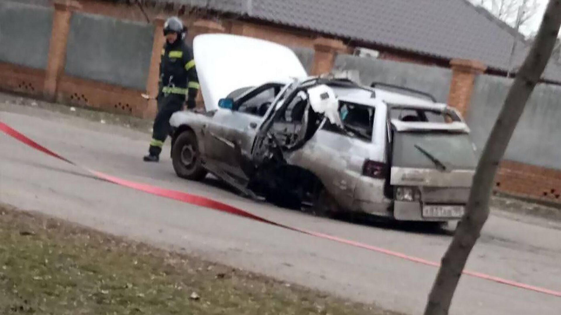 Взорвавшийся в Бердянске автомобиль Взорвавшийся в Бердянске автомобиль - РИА Новости, 1920, 24.01.2023