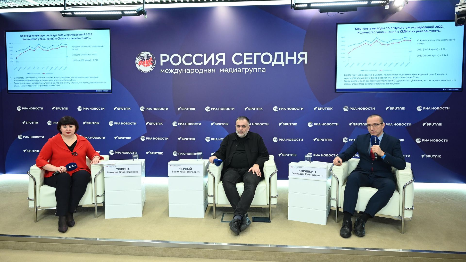 Презентация рейтингов результативности коммуникационных стратегий российских университетов - РИА Новости, 1920, 25.01.2023