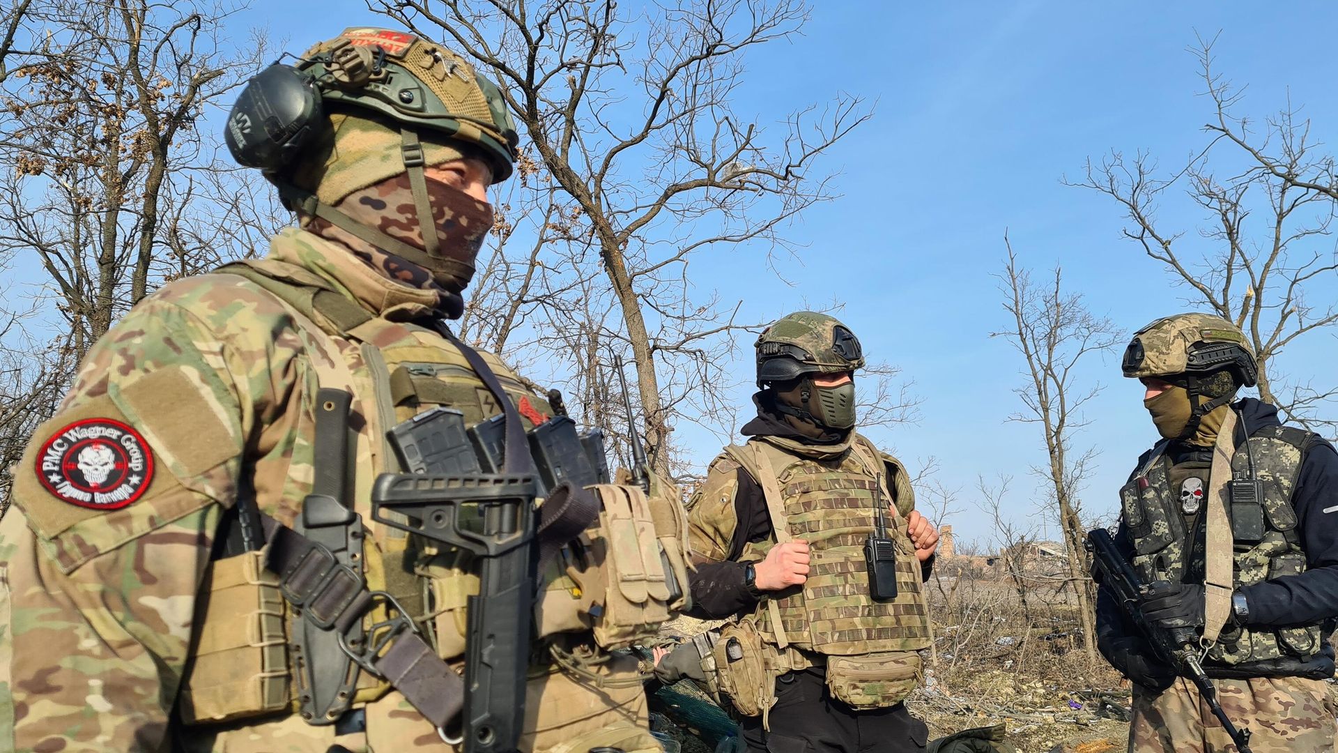 Бойцы группы Вагнер в Артемовске Бойцы группы Вагнер в Артемовске - РИА Новости, 1920, 13.04.2023