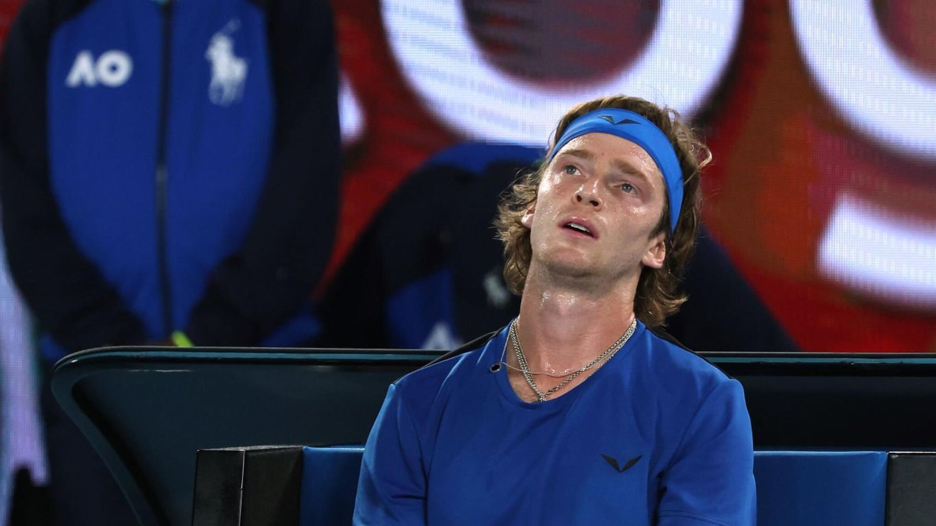 Российский теннисист Андрей Рублев в матче с Новаком Джоковичем на Australian Open - РИА Новости, 1920, 04.03.2023