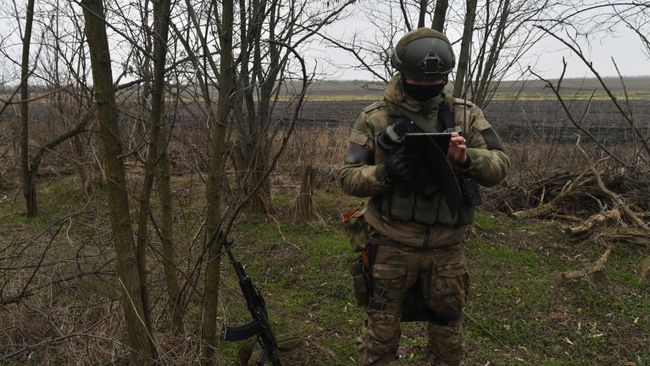 Боец ВС России в зоне СВО