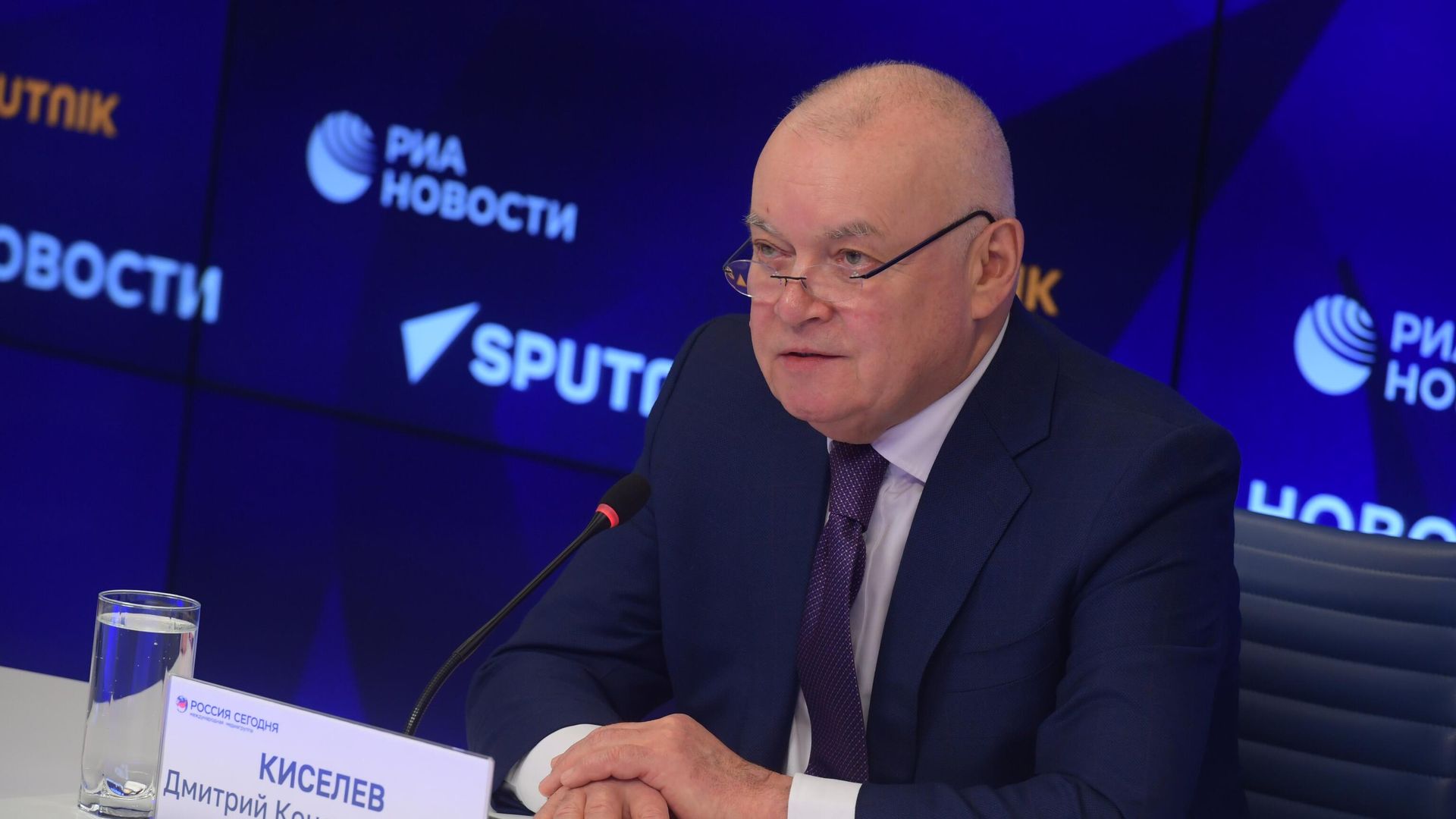 Генеральный директор Международной медиагруппы Россия сегодня Дмитрий Киселев Генеральный директор Международной медиагруппы Россия сегодня Дмитрий Киселев - РИА Новости, 1920, 13.09.2023