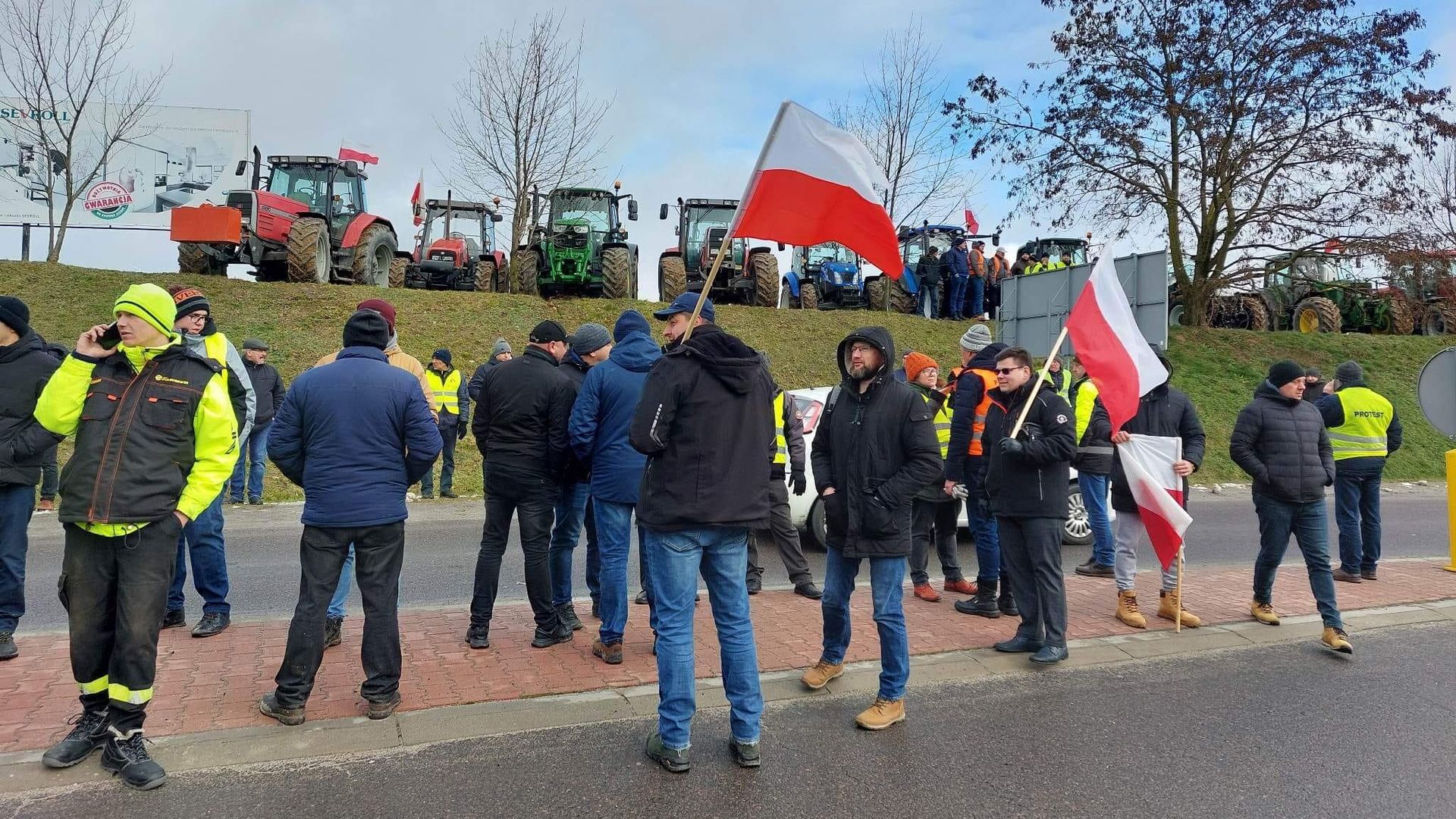 Акция протеста польских фермеров против ввоза зерна на границе с Украиной Акция протеста польских фермеров против ввоза зерна на границе с Украиной - РИА Новости, 1920, 27.04.2023