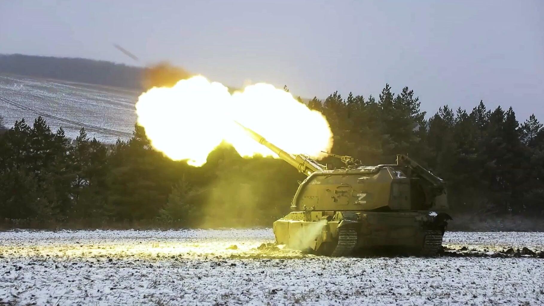 Самоходная артиллерийская установка Мста-СМ2 в зоне проведения спецоперации Самоходная артиллерийская установка Мста-СМ2 в зоне проведения спецоперации - РИА Новости, 1920, 10.02.2023