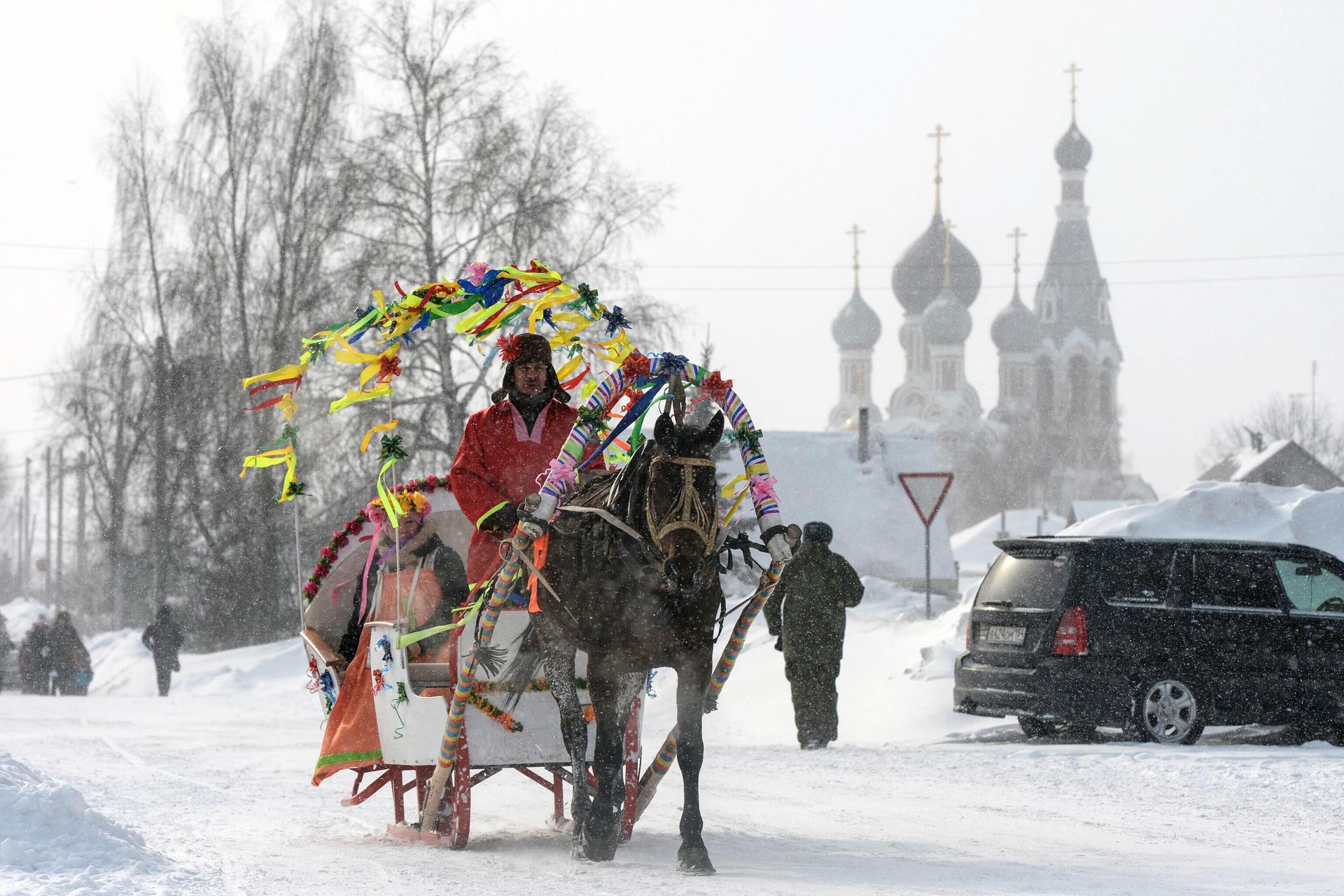 Масленичные гулянья в Бердске Новосибирской области Масленичные гулянья в Бердске Новосибирской области - РИА Новости, 1920, 31.01.2023