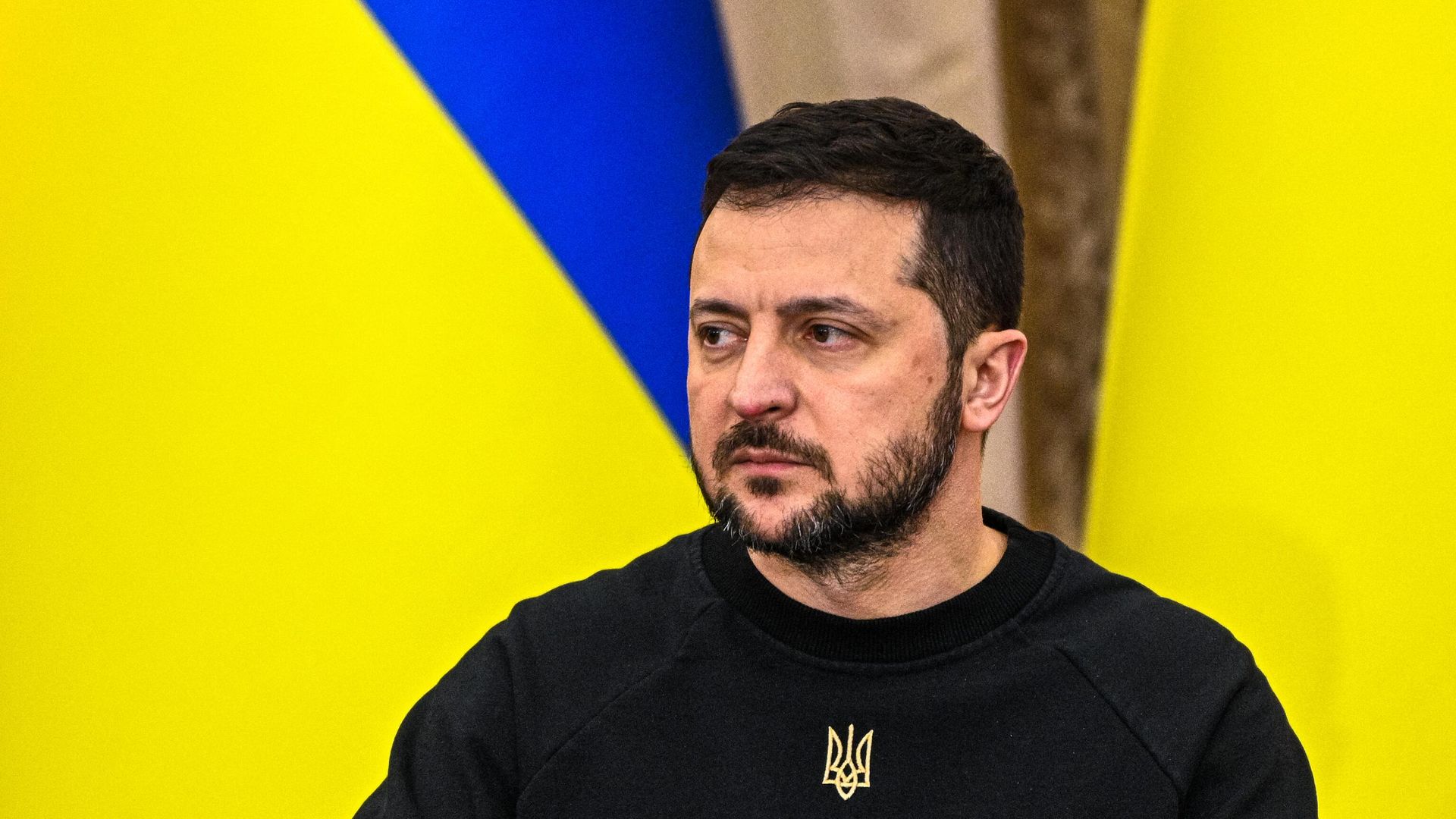 Президент Украины Владимир Зеленский во время пресс-конференции во Львове Президент Украины Владимир Зеленский во время пресс-конференции во Львове - РИА Новости, 1920, 22.01.2023