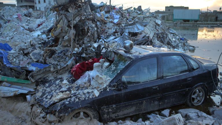 Последствия землетрясения в Сирии Последствия землетрясения в Сирии